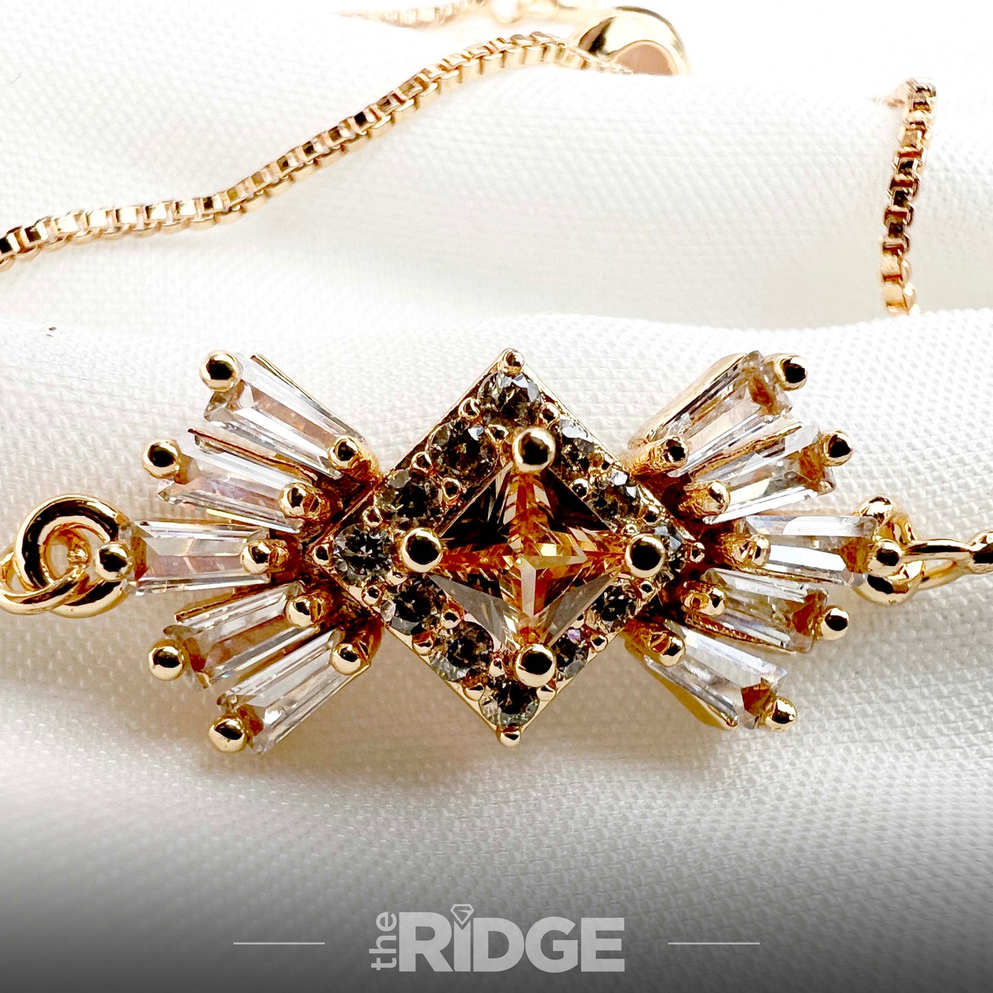 Diamond-inspired Bracelet with Baguette Stones