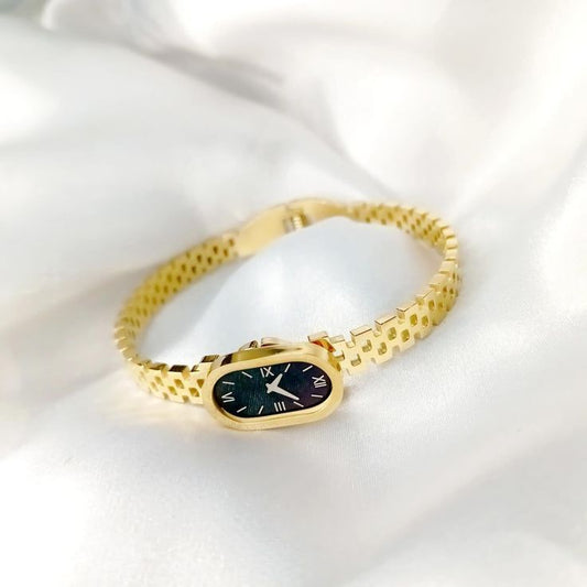 Gold Plated Watch Style Bangle (Fake Watch)