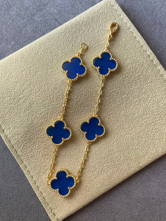 Blue Clover Bracelet