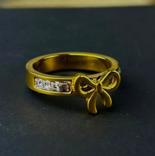 Premium Bow Ring (Stainless Steel)