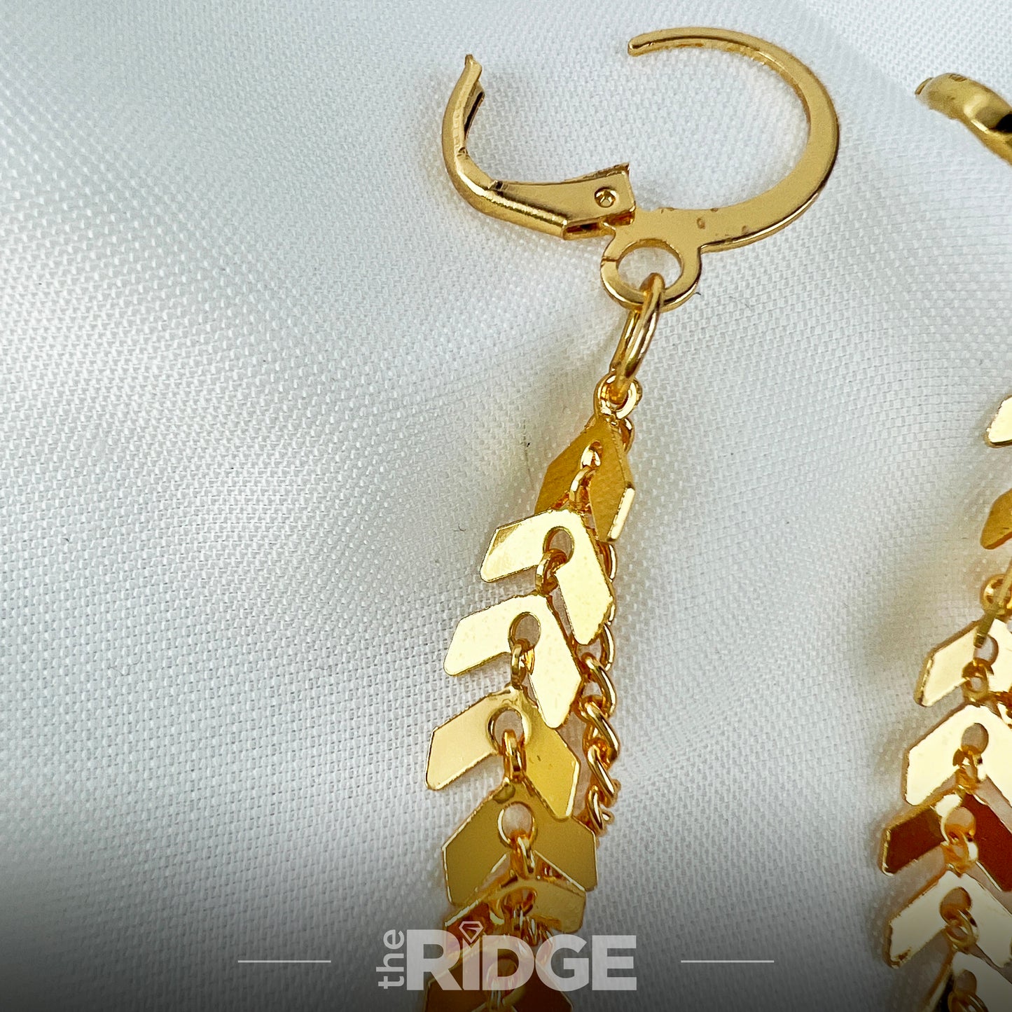 Golden Vine Chain Earrings