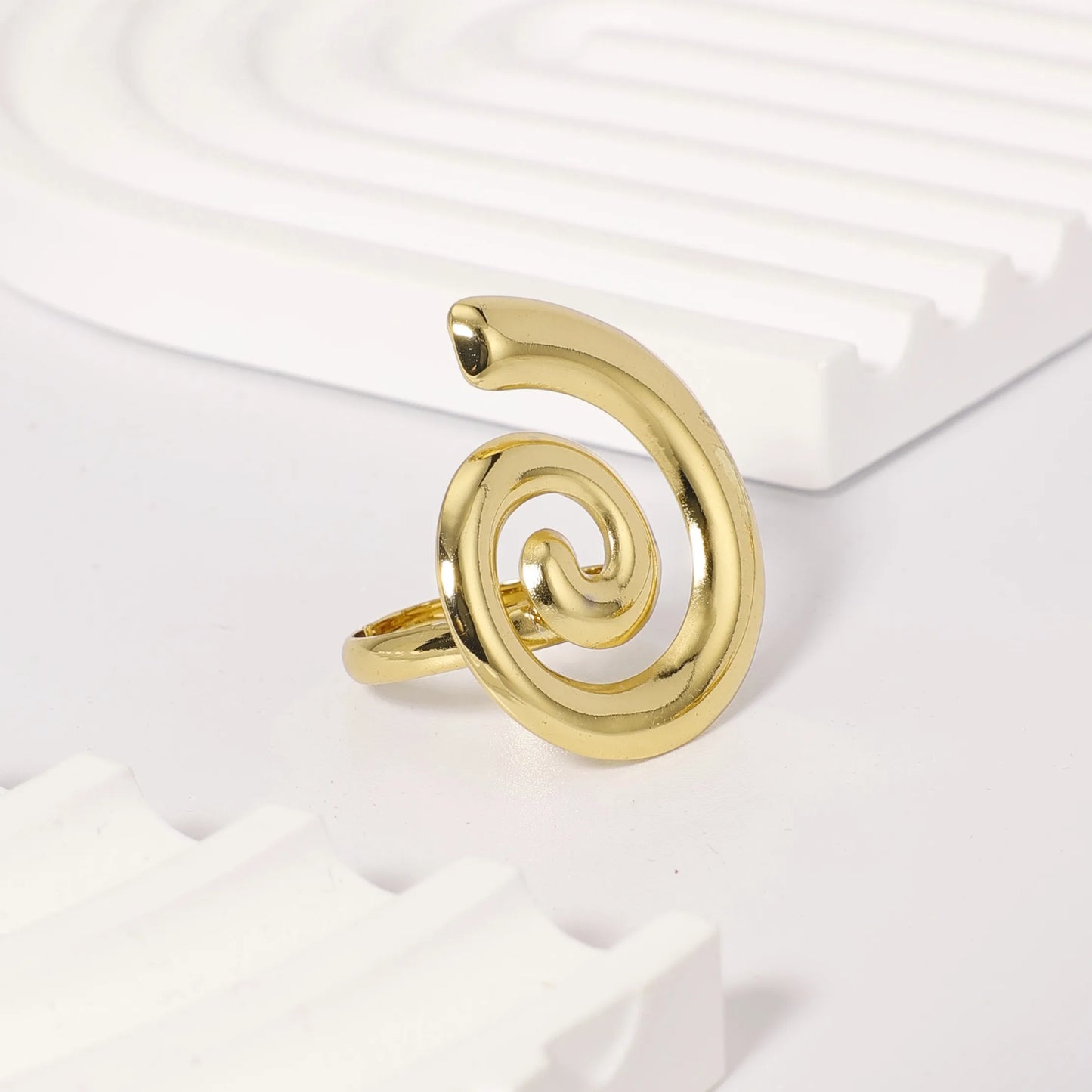 Stainless Steel Spiral Ring (Adjustable)