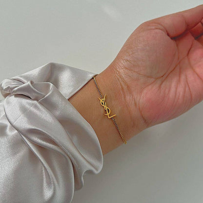 Gold Y*S*L Bracelet