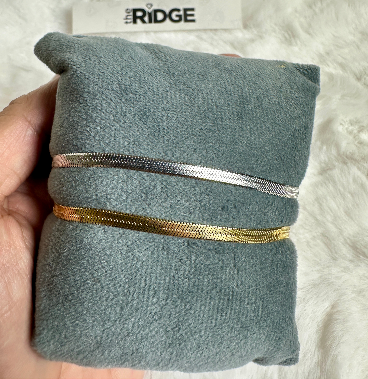 Gold & Silver Snake Chain Bracelets - [Pack of 2]