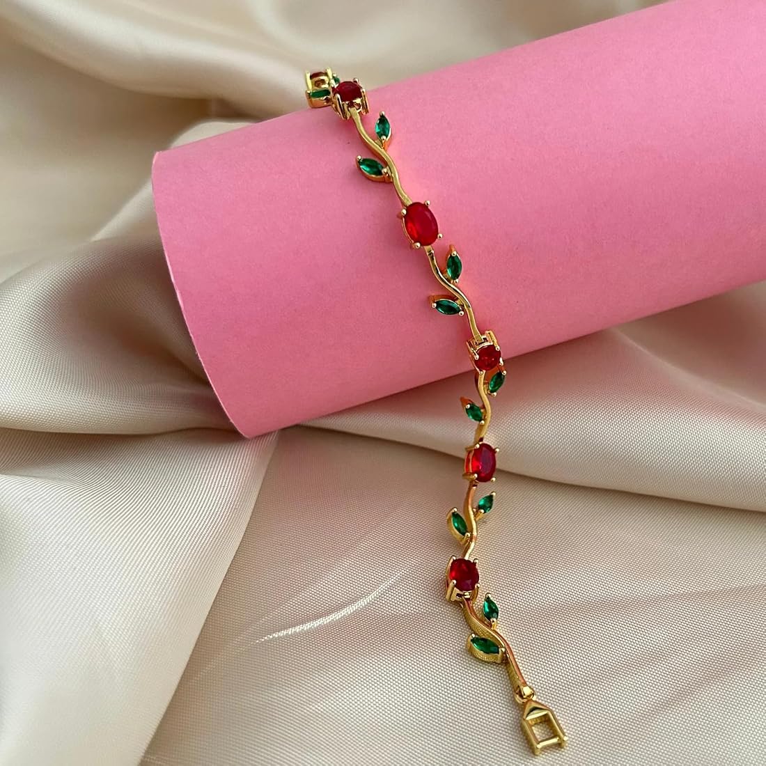 Tulip Bracelet - Red