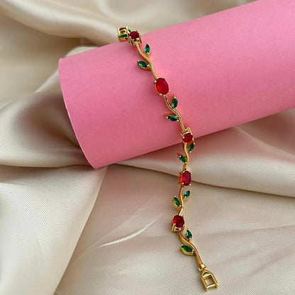 Tulip Bracelet - Red
