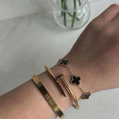 Cartier, Nail & Clover Bangle Set [Set of 3]