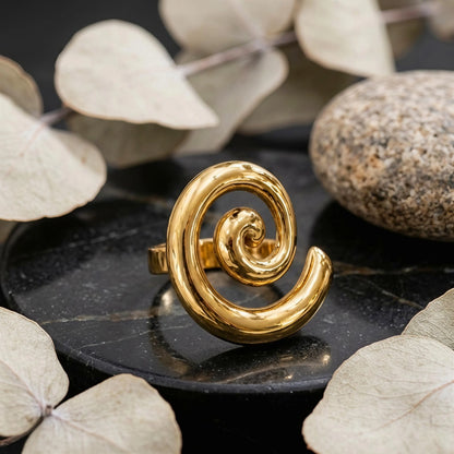 Stainless Steel Spiral Ring (Adjustable)