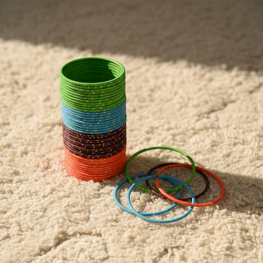 Metal Dot Bangles Set [48 Bangles]