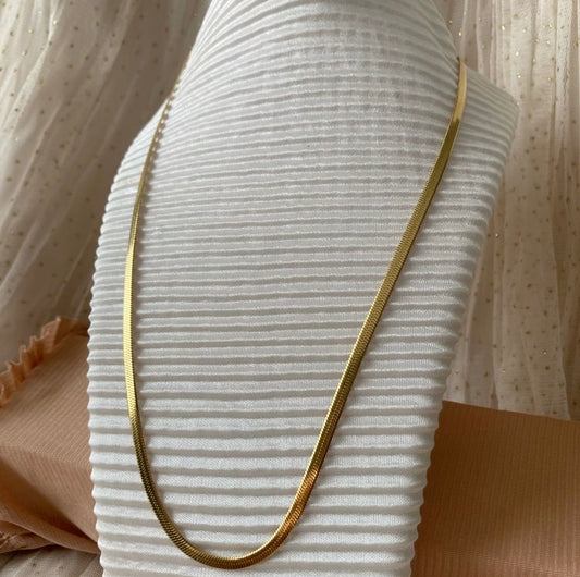 Golden Snake Chain Necklace