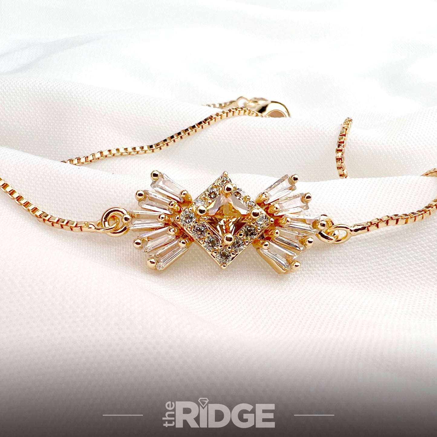 Diamond-inspired Bracelet with Baguette Stones