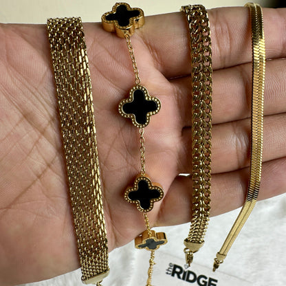 Gold Plated Bracelets - [Set of 4]