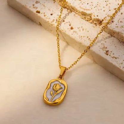 Rose Pendant Gray (Off White)