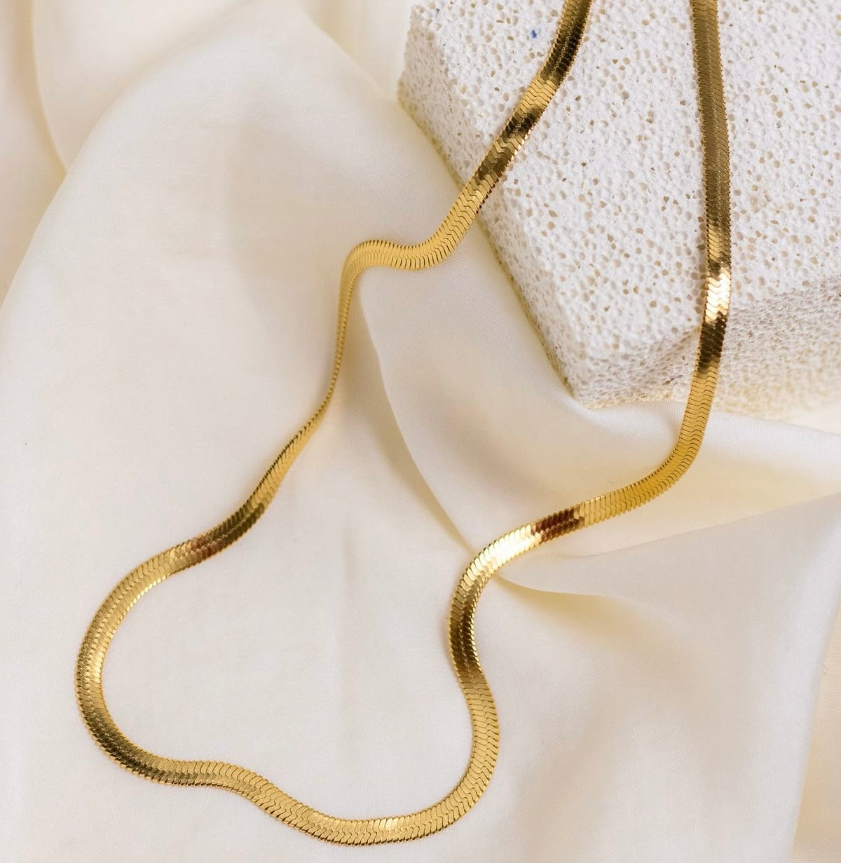 Golden Snake Chain Necklace