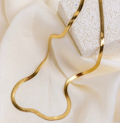 Golden Snake Chain Necklace