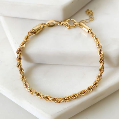 Classic Gold Rope Bracelet