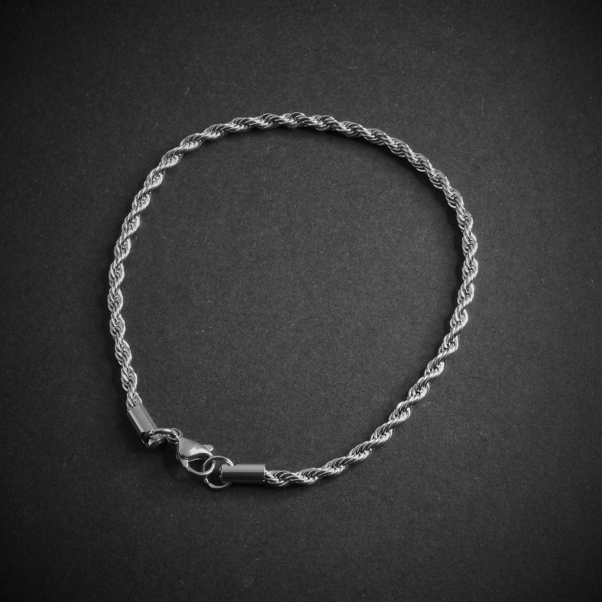 Classic Silver Rope Bracelet