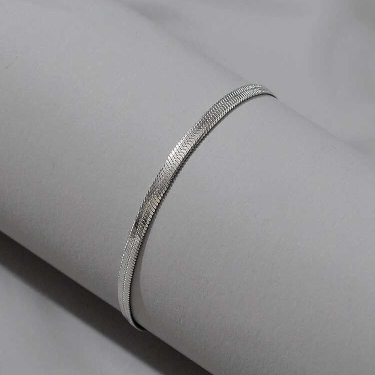 Silver Snake Chain Bracelet