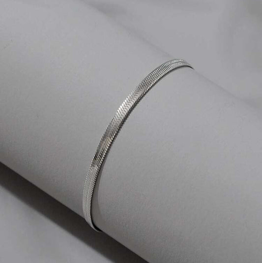 Silver Snake Chain Bracelet