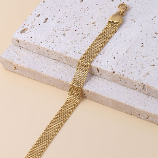 Golden Mesh Bracelet