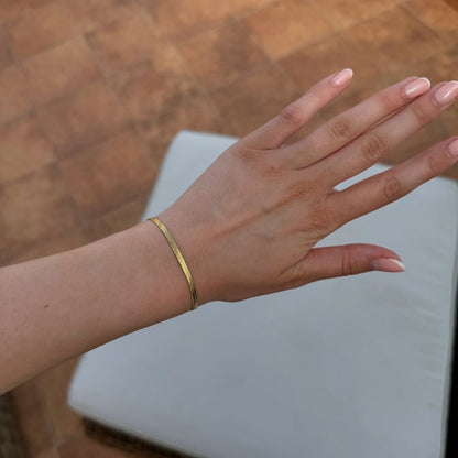Gold-Plated Snake Chain Bracelet