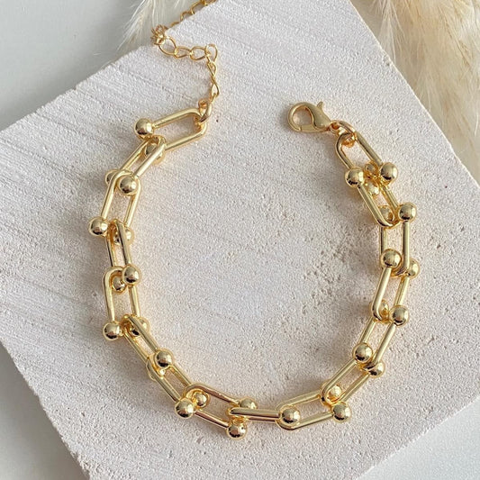 Golden Link Bracelet