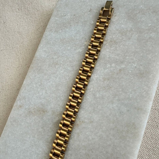 Gold Rolex Link Bracelet