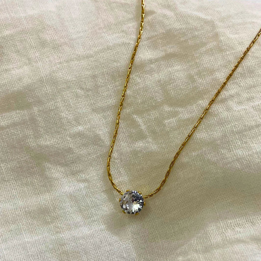 Classic Solitaire Necklace