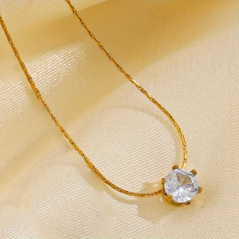 Classic Solitaire Necklace
