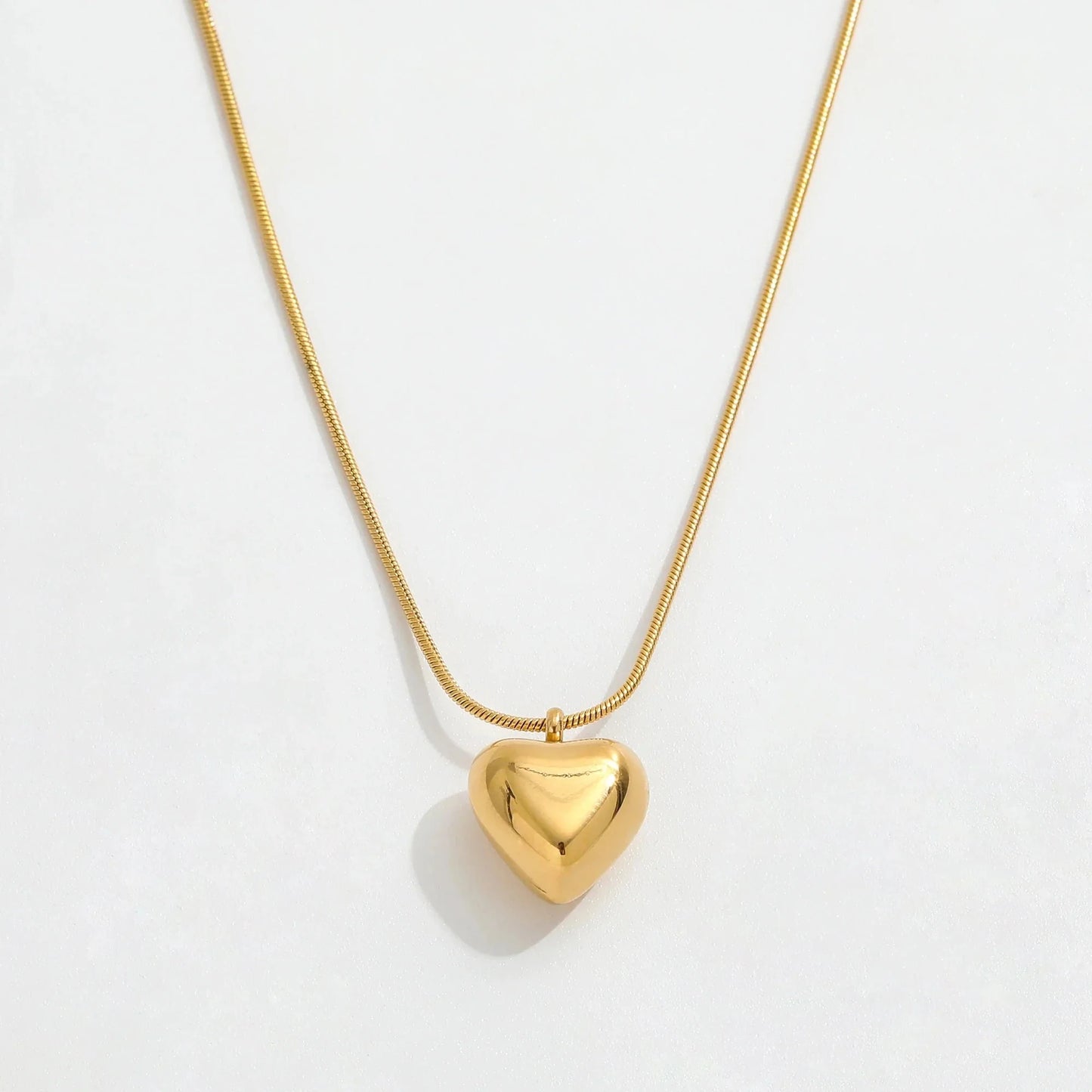 Gold Heart Pendant Necklace