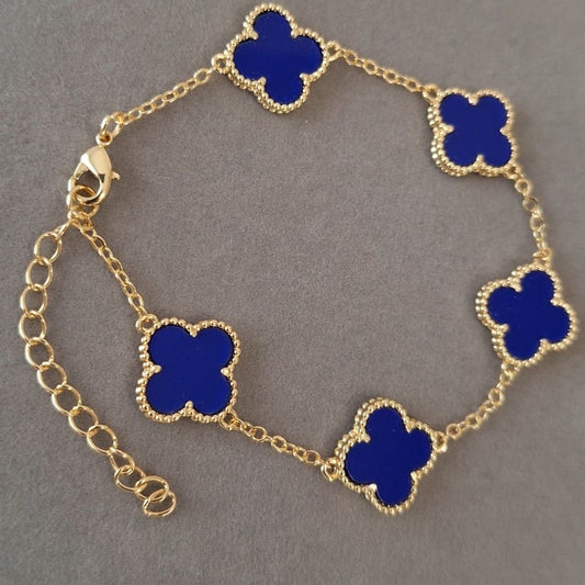 Blue Clover Bracelet