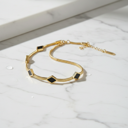 Noir Luxe Gold Bracelet