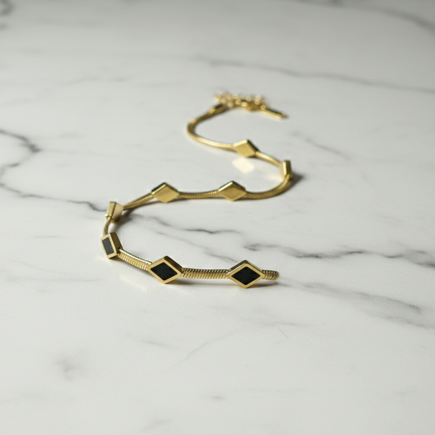 Noir Luxe Gold Bracelet