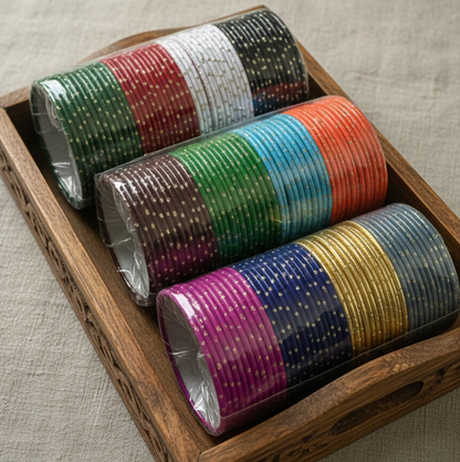 Metal Dot Bangles Deal [12 Colors]