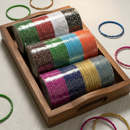 Metal Dot Bangles Deal [12 Colors]