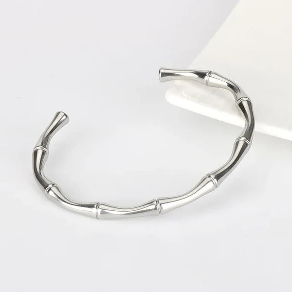 Silver Bamboo Bangle
