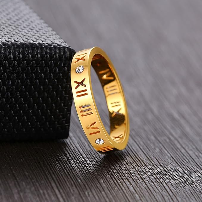 Roman Numeral Luxe Ring