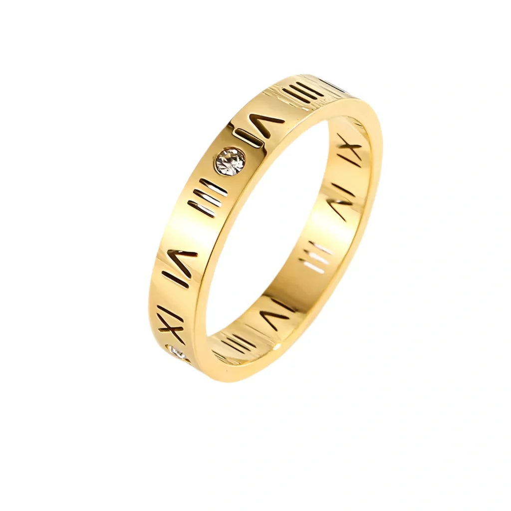 Roman Numeral Luxe Ring
