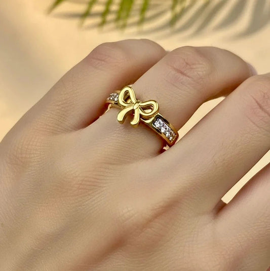 Premium Bow Ring (Stainless Steel)