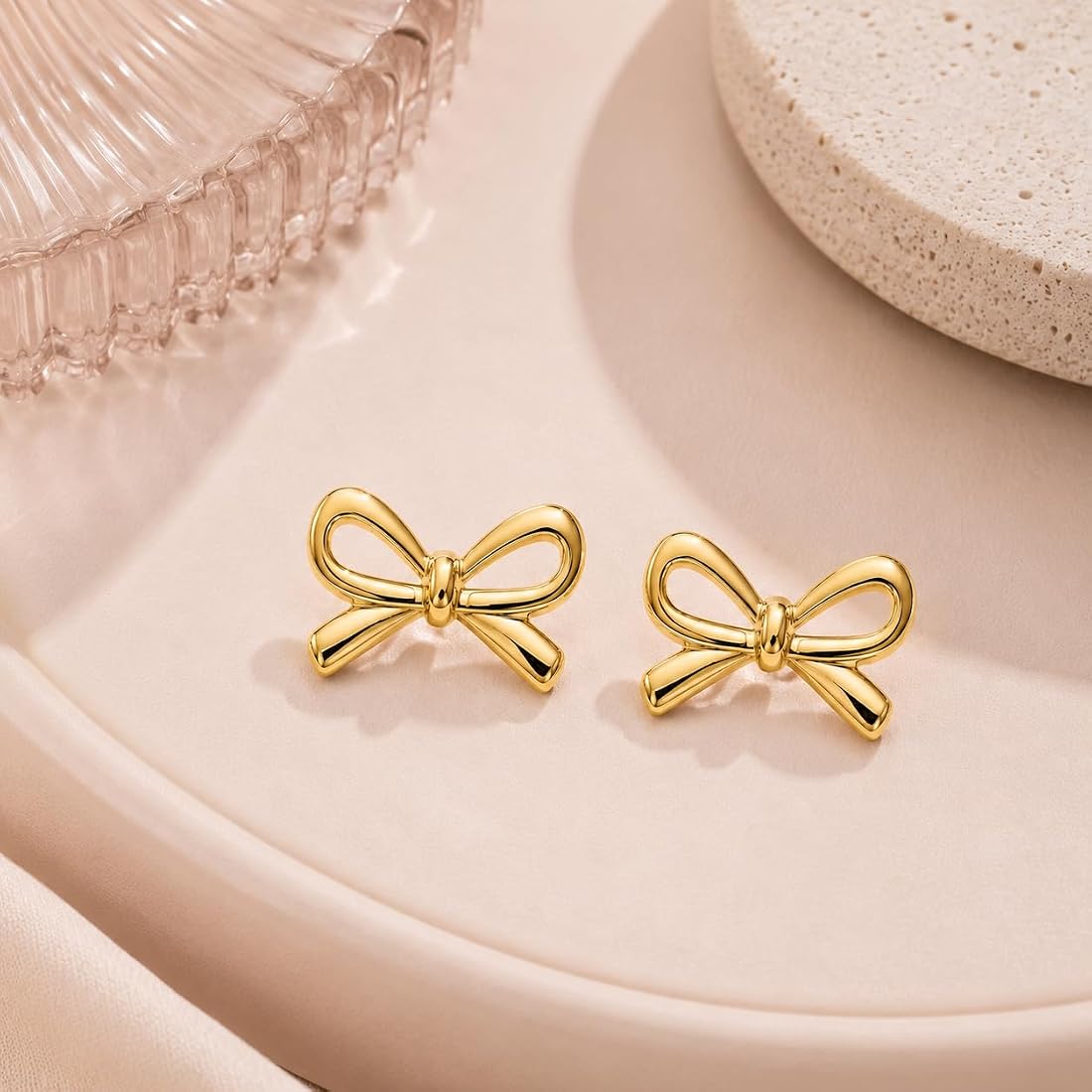 Bow Earrings - Stainless Steel