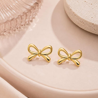 Bow Earrings - Stainless Steel