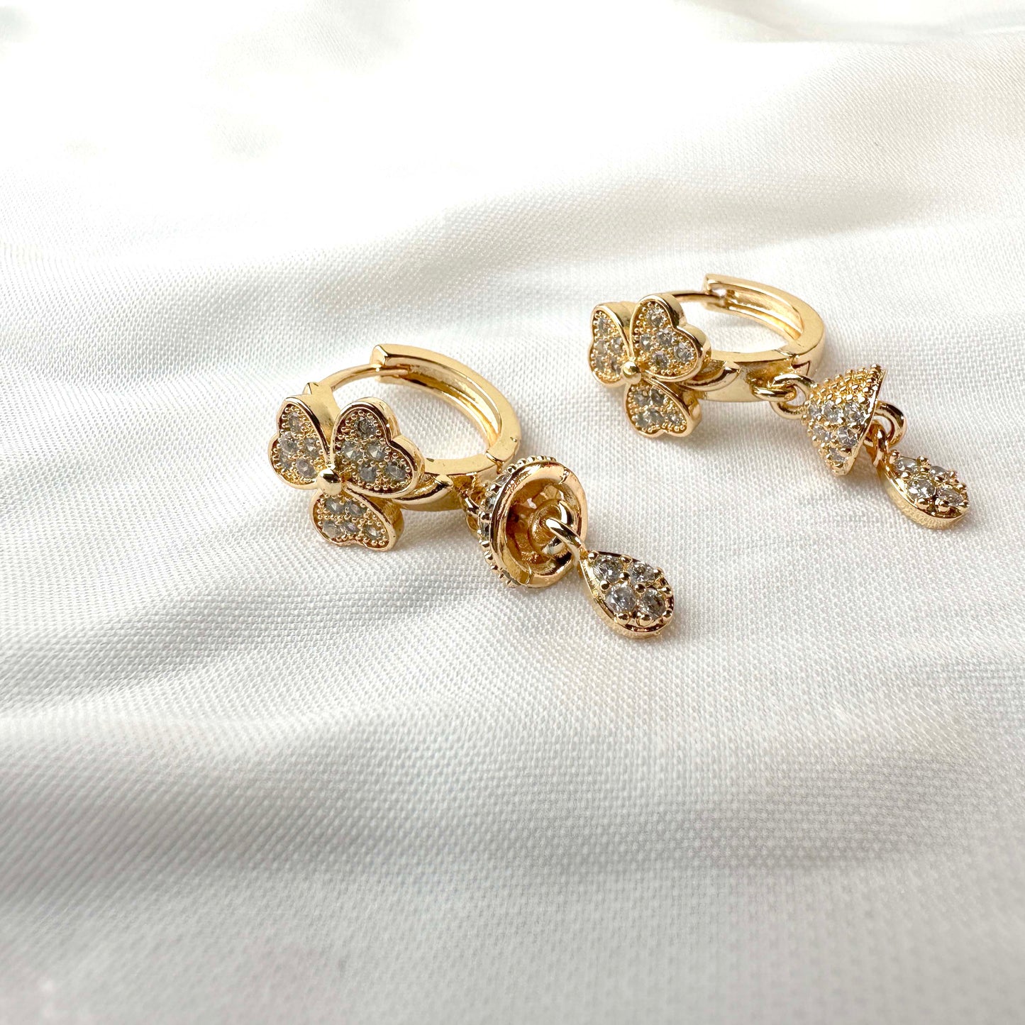 Multi Gemstone Dangle Earrings