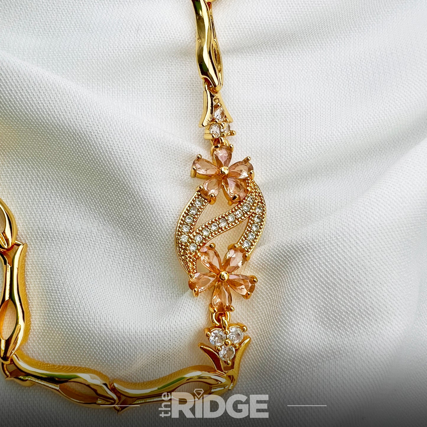 Blush Bloom Gold Bracelet