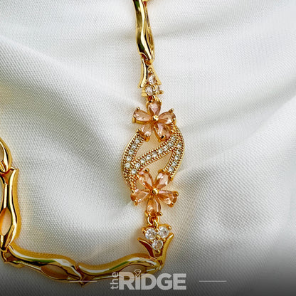 Blush Bloom Gold Bracelet
