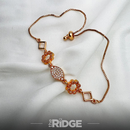 Crystal Bloom Adjustable Bracelet