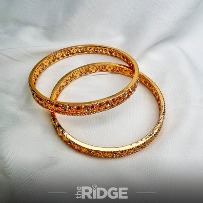 Antique Queen Bangles – Cutwork Embossed