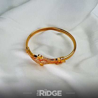 Twin Bloom Bangle - Adjustable