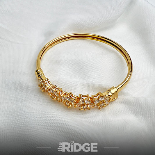 Sparkle Row Bangle - Adjustable
