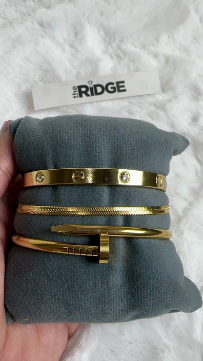 Cartier, Nail & Snake Chain Set [Set of 3]