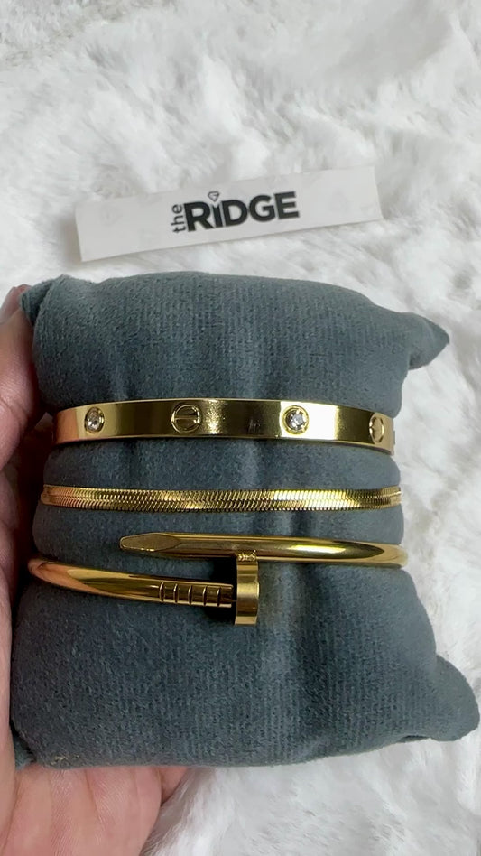 Cartier, Nail & Snake Chain Set [Set of 3]